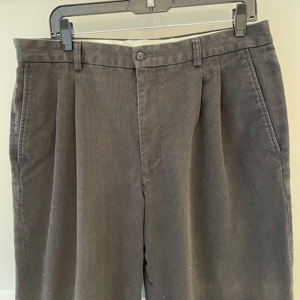 Men's Claiborne slacks gray cotton 36W/30L